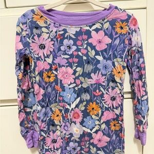 Little Sleepies Purple Floral Pajama Set